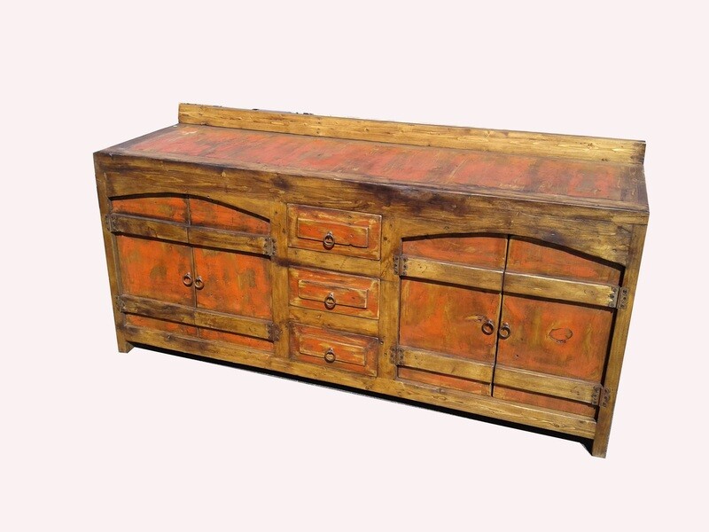 Crusaders Rustic Red Bathroom Vanity