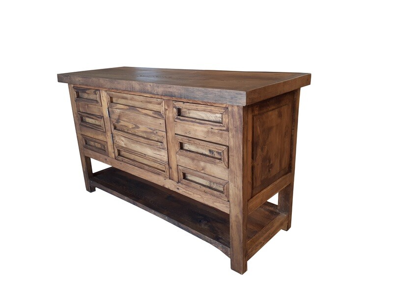 Wilcox Rustic Reclaimed Wood Bathroom Vanity