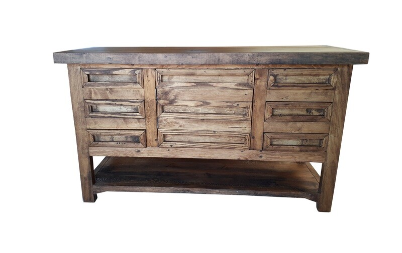 Wilcox Rustic Reclaimed Wood Bathroom Vanity