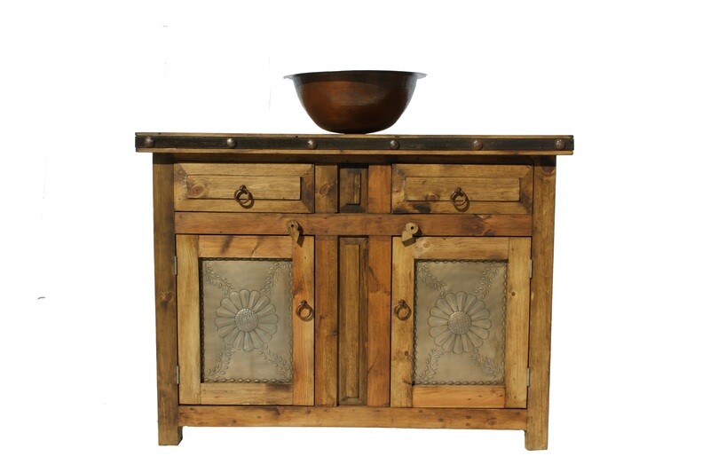 Flora Laminosa Rustic Bathroom Vanity