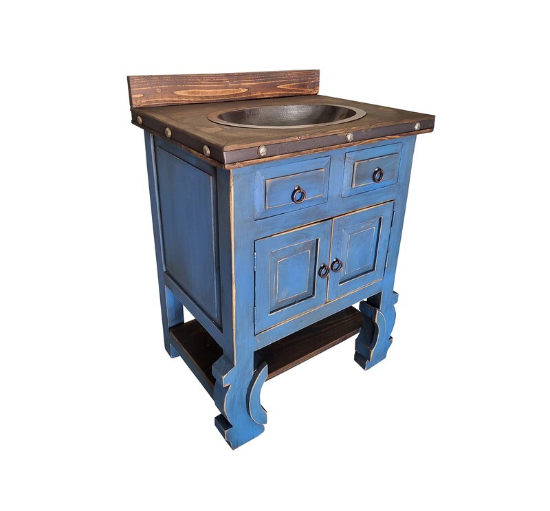 Delano Rustic Bathroom Vanity with sink