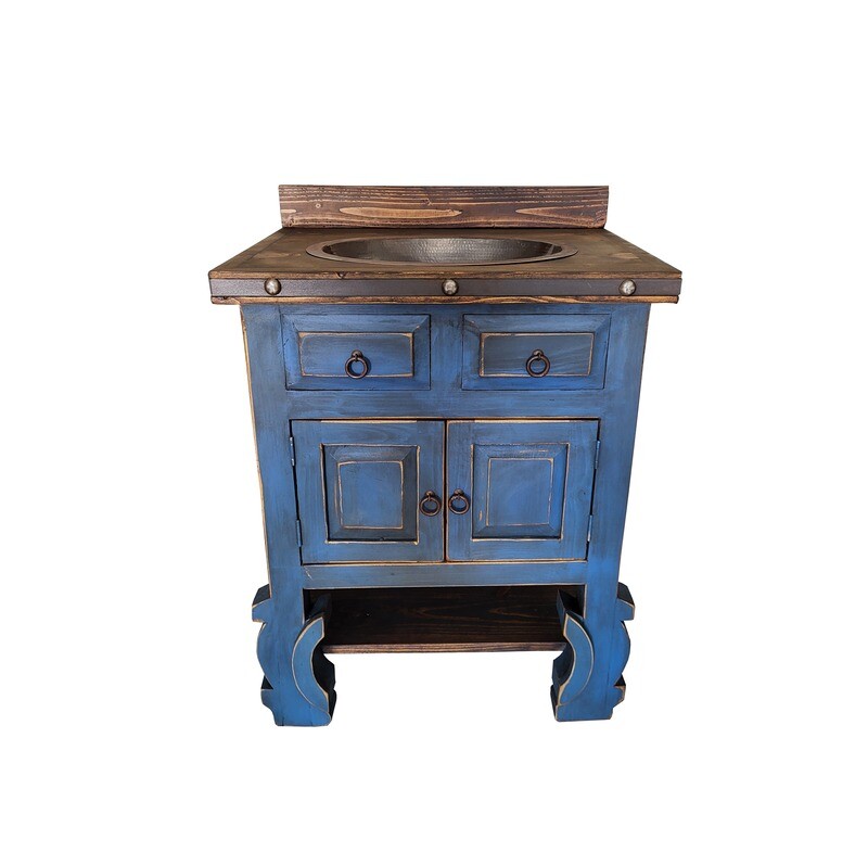 Delano Rustic Bathroom Vanity with sink
