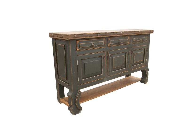 Delano Rustic Black Bathroom Vanity