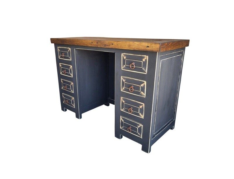 Stevens Black Rustic Office Desk