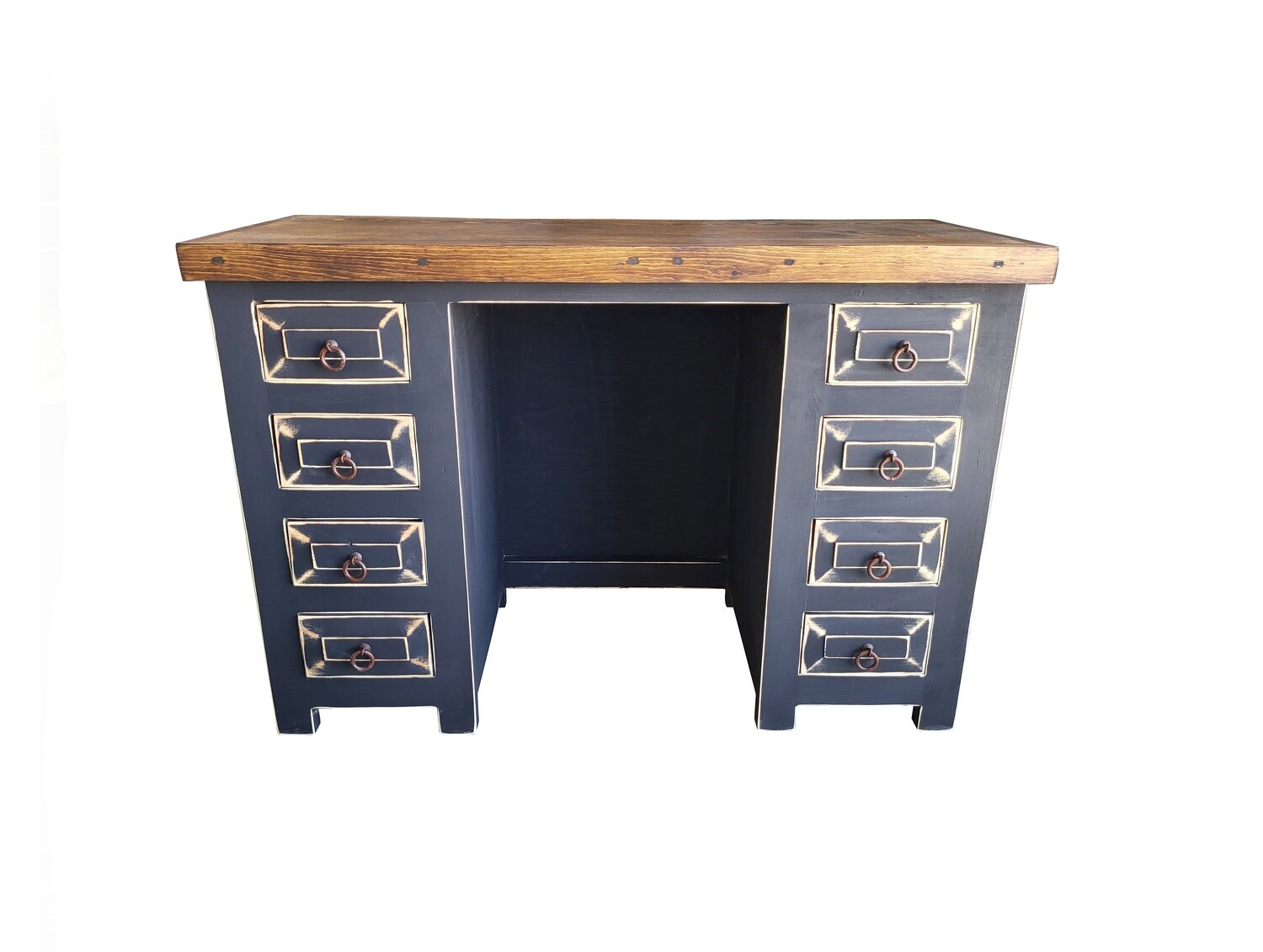 Stevens Black Rustic Office Desk
