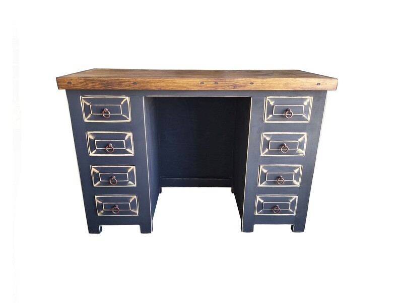 Stevens Black Rustic Office Desk