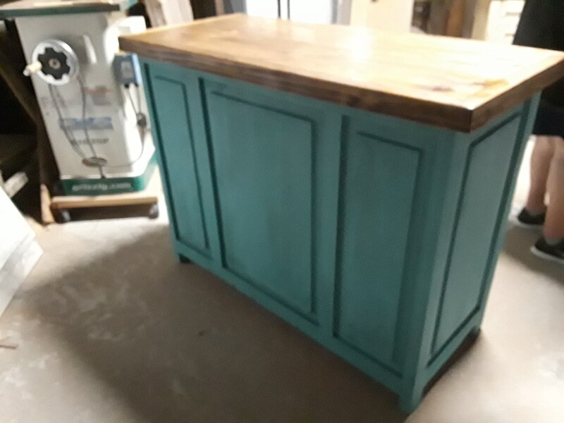 Crusaders Rustic Red Washed Office Desk