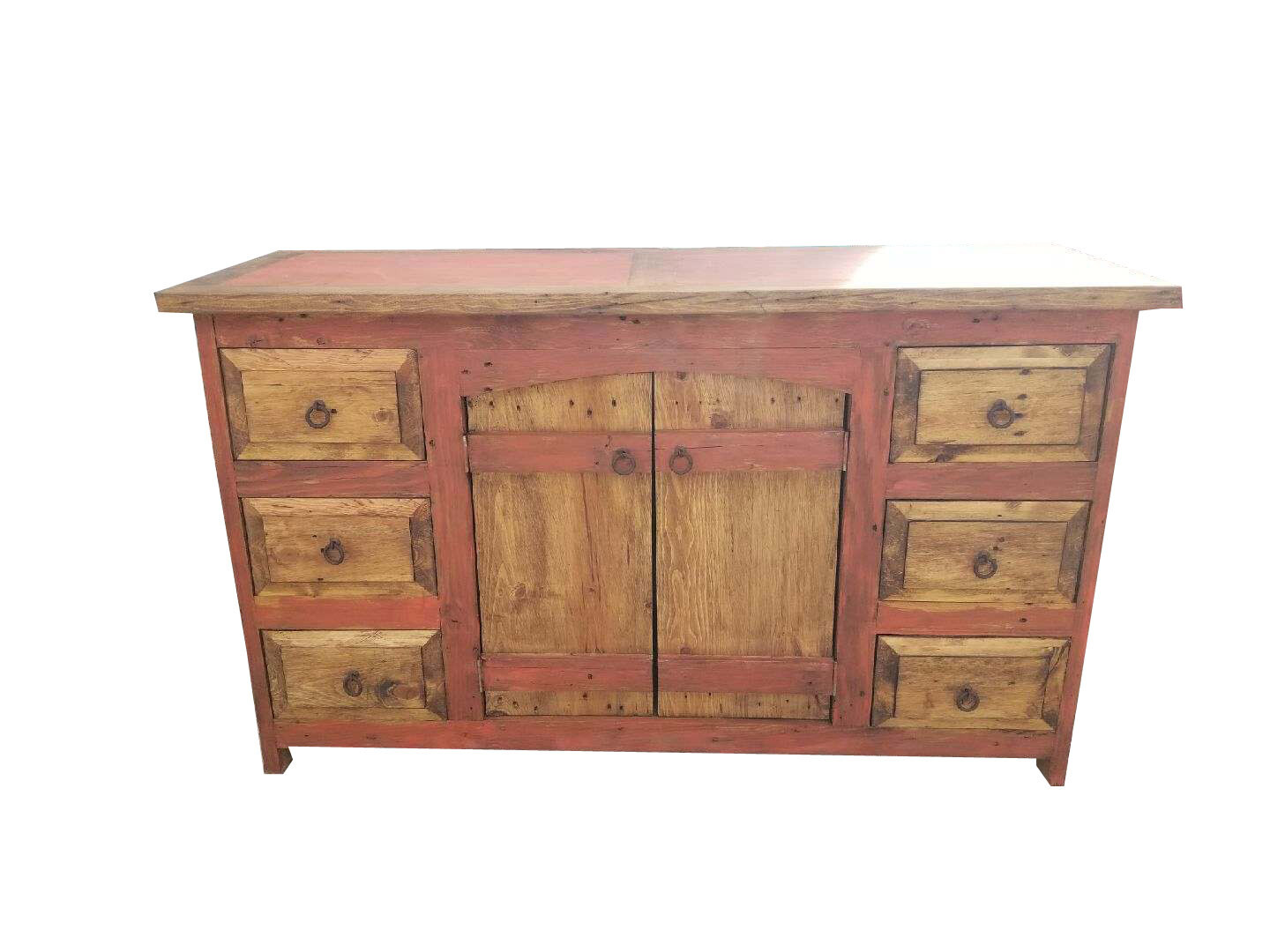 Crusaders Rustic Red Bathroom Vanity