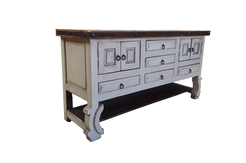 Don Pio Rustic White washed Bathroom Vanity