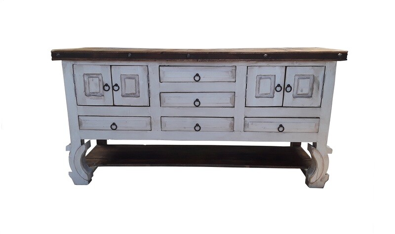 Dan Pio Rustic White washed Bathroom Vanity