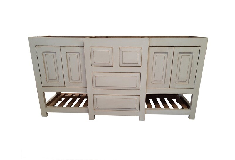 Livette Rustic Double Sink Bathroom Vanity