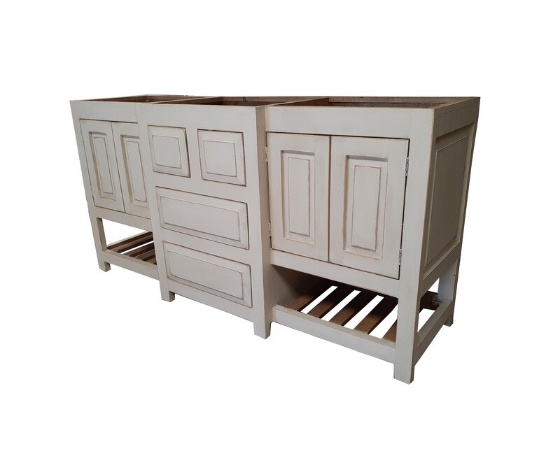 Livette Rustic Double Sink Bathroom Vanity