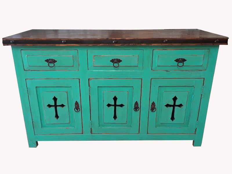 Templar Rustic Bathroom Vanity Turquoise