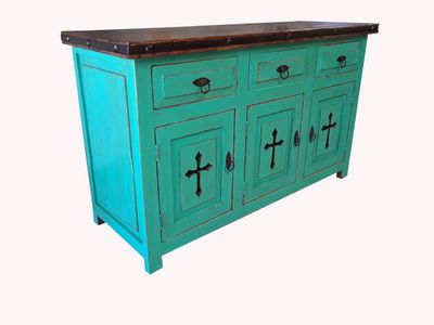 Templar Rustic Bathroom Vanity Turquoise