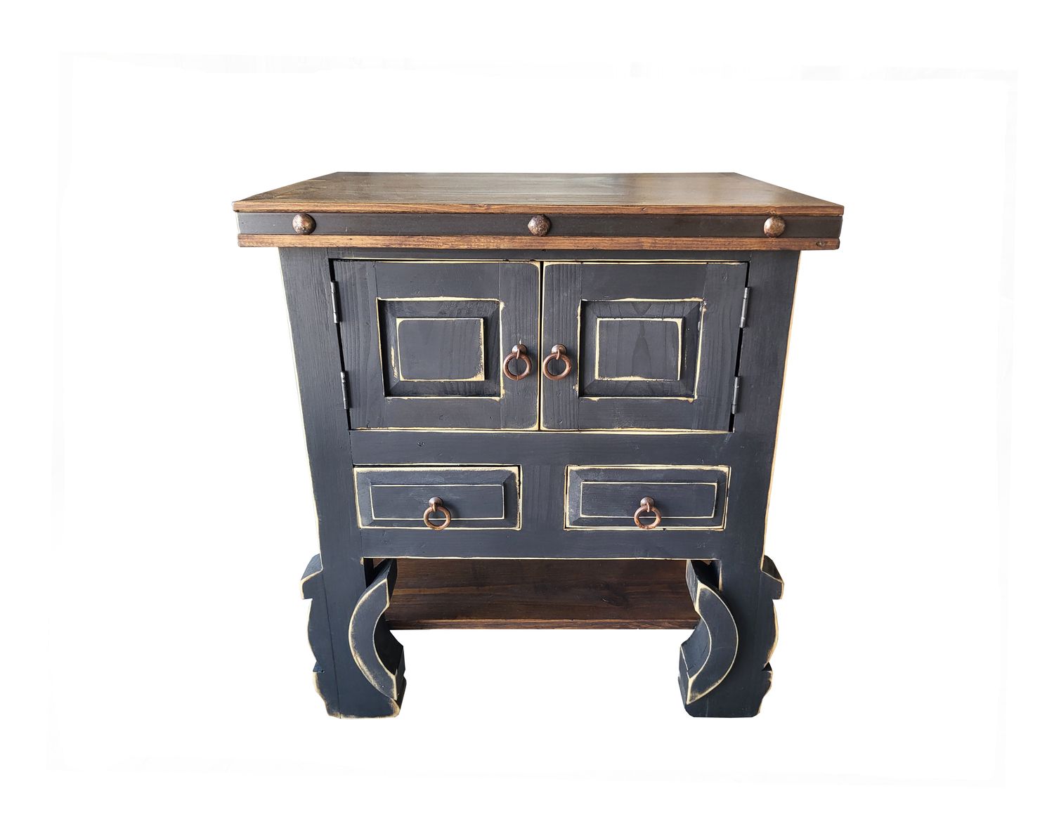 Delano Rustic Black Bathroom Vanity