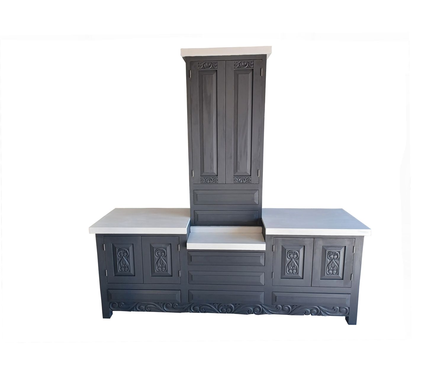 Shipwreck Rustic Black Washed Bathroom Vanity