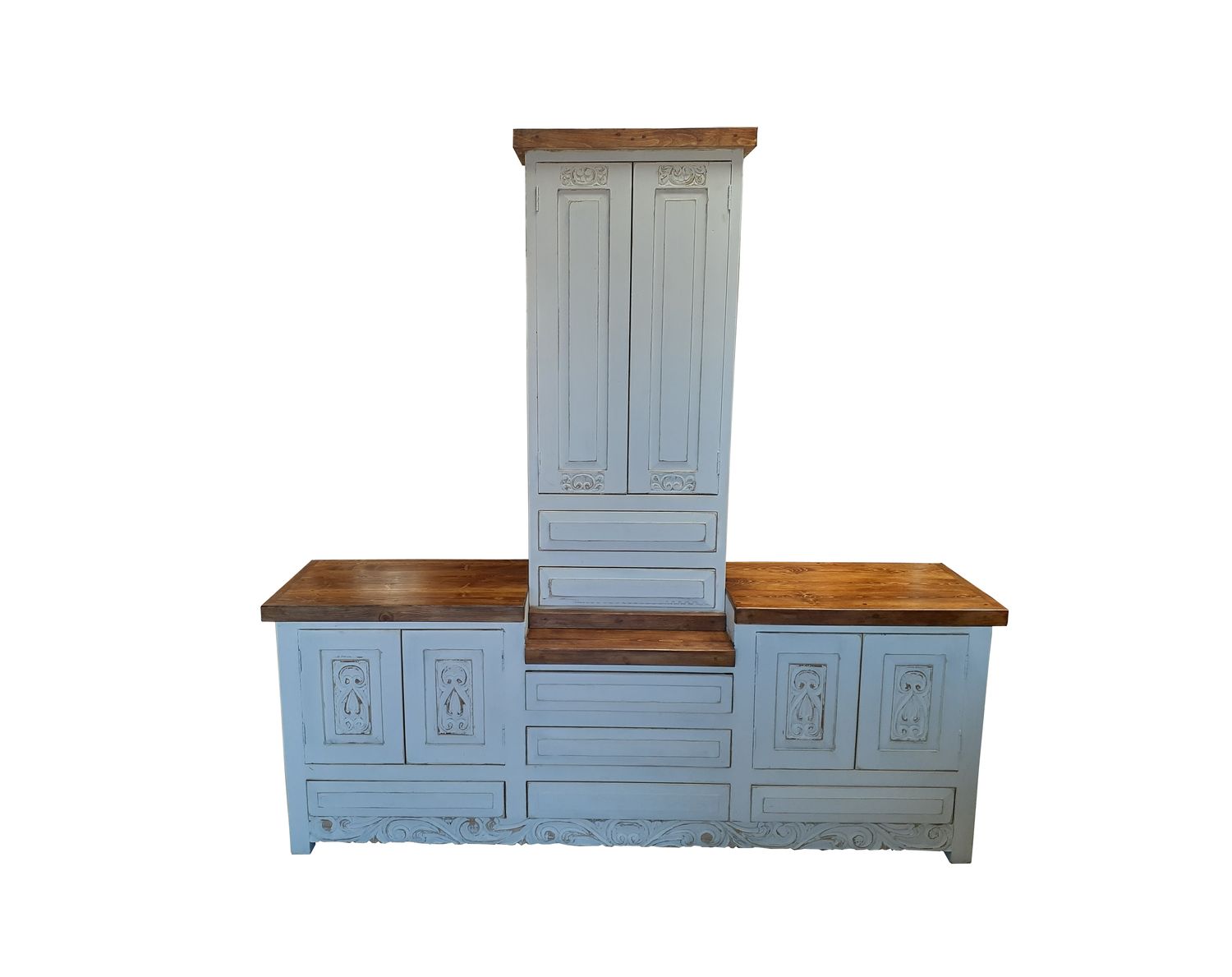 Shipwreck Rustic White Washed Bathroom Vanity