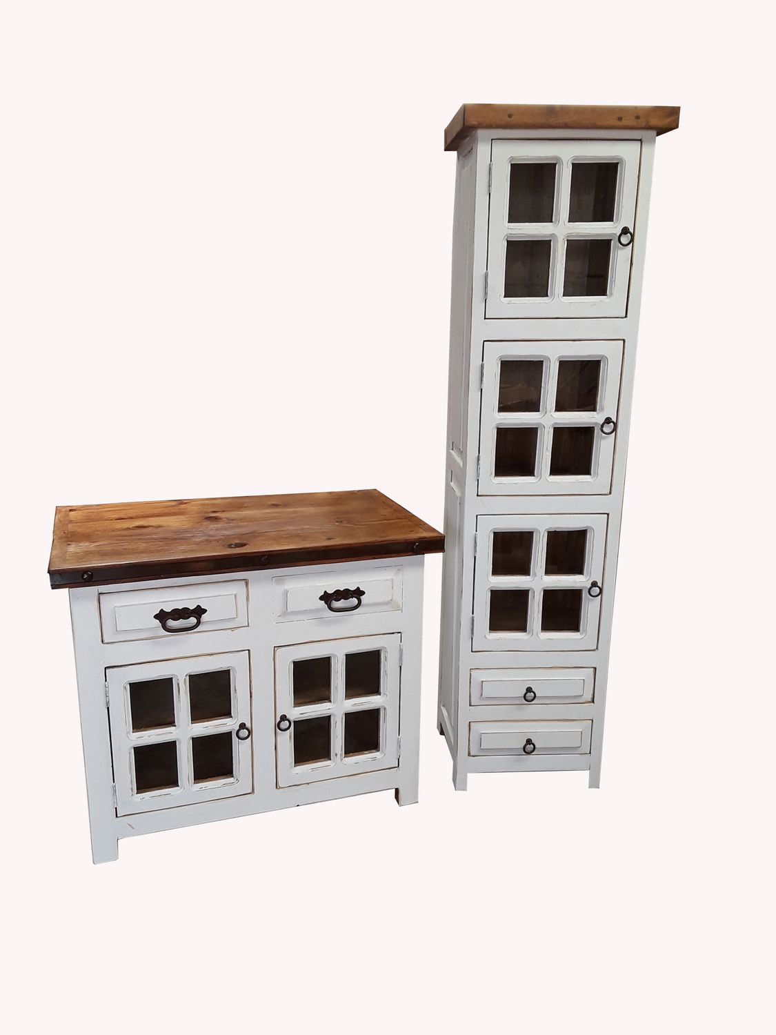 San Angelo White Washed Bathroom Vanity