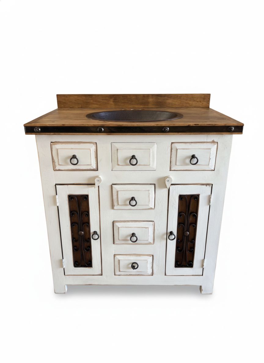 Saint Andrew Rustic Bathroom Vanity