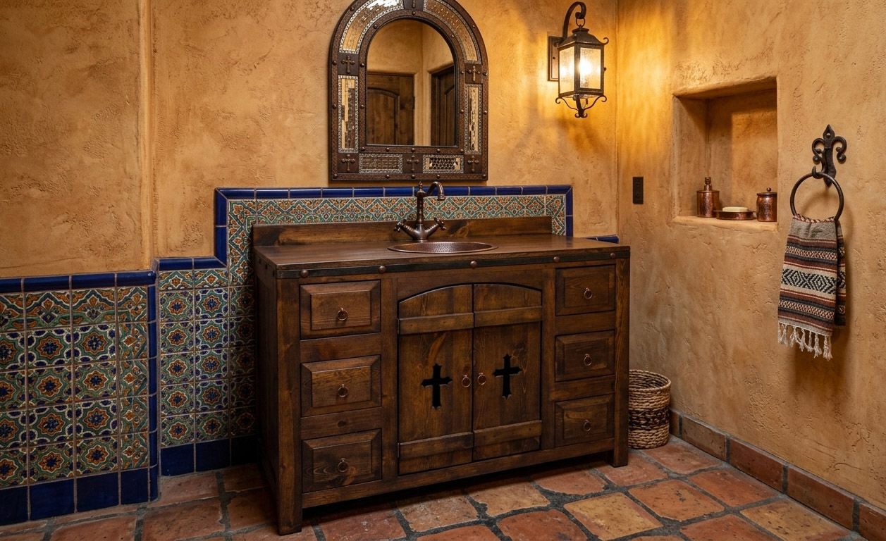 Templar Crusaders Rustic Bathroom vanity