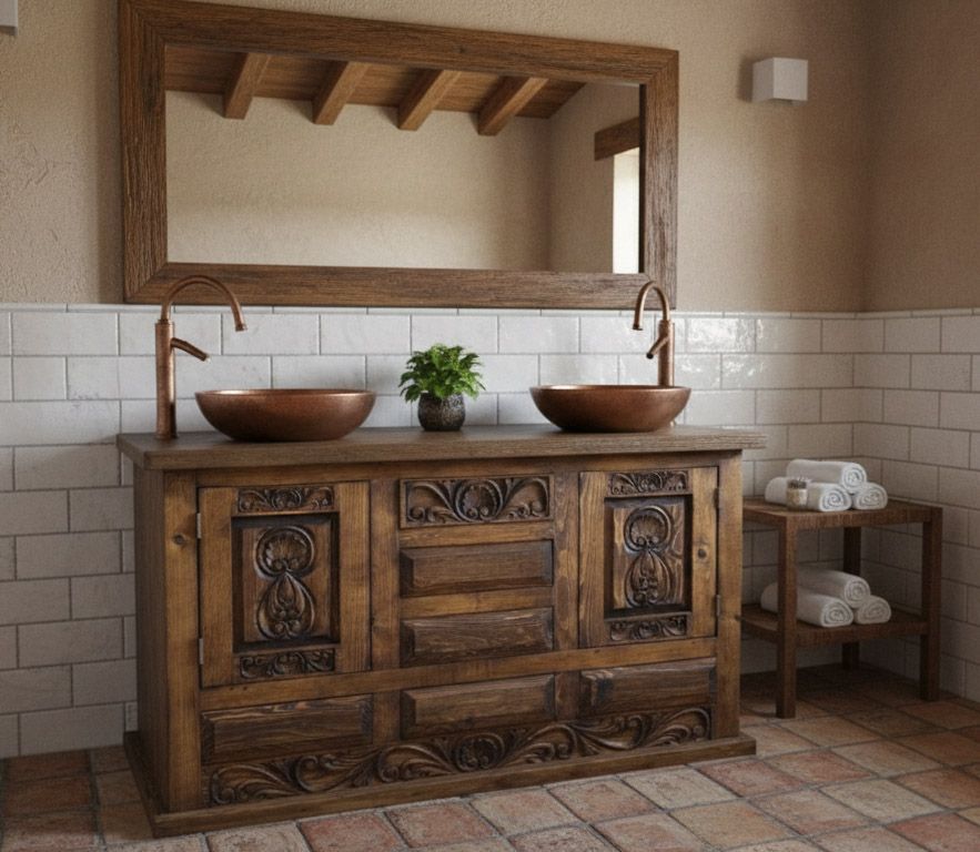 Shipwreck Rustic Carved Wood