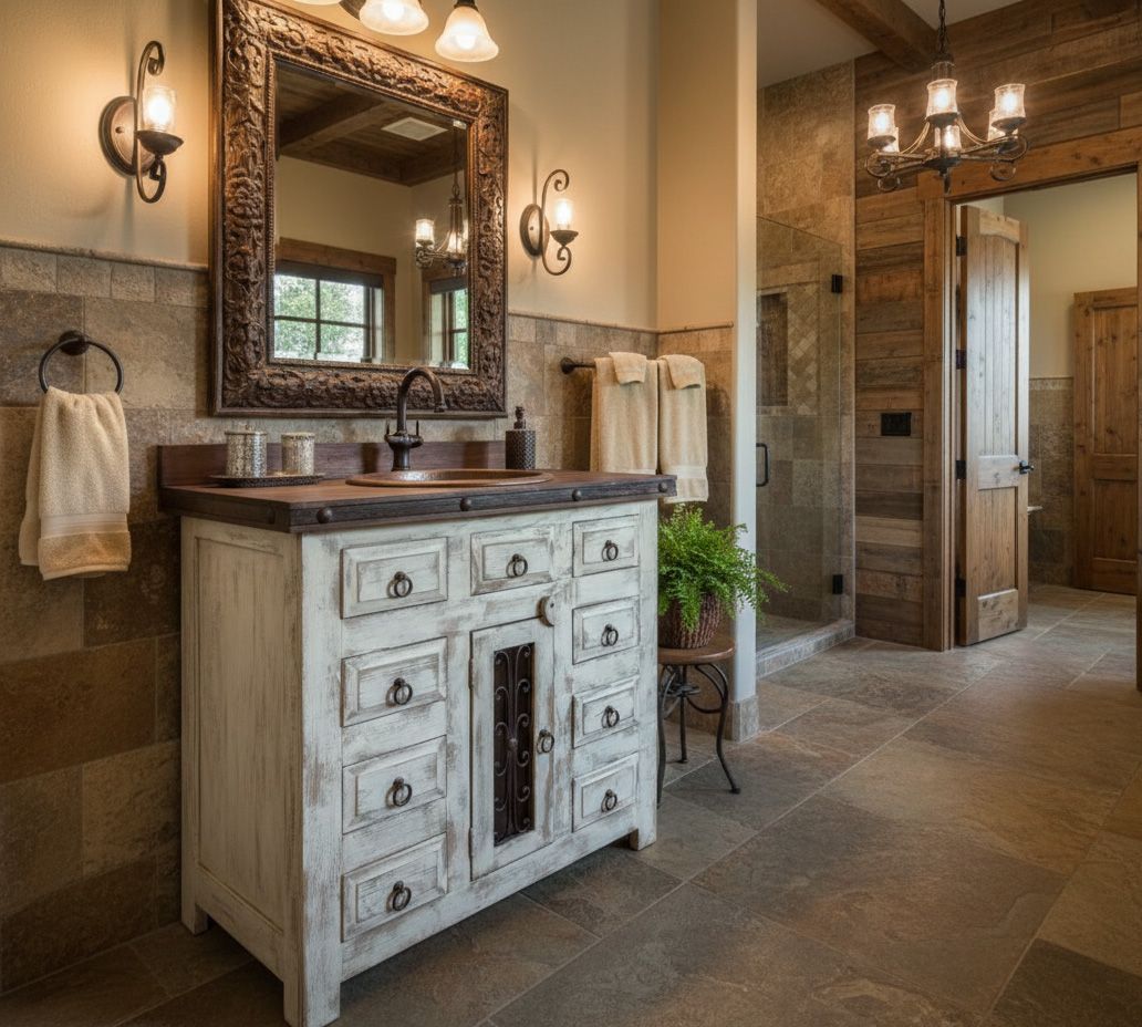 Saint Andrew Rustic Bathroom Vanity
