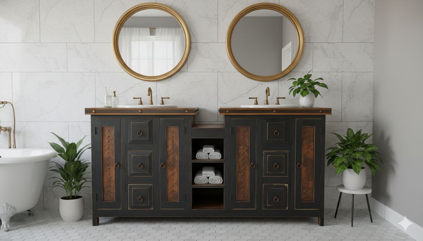 Saint Vincent Double Sink Bathroom Vanity