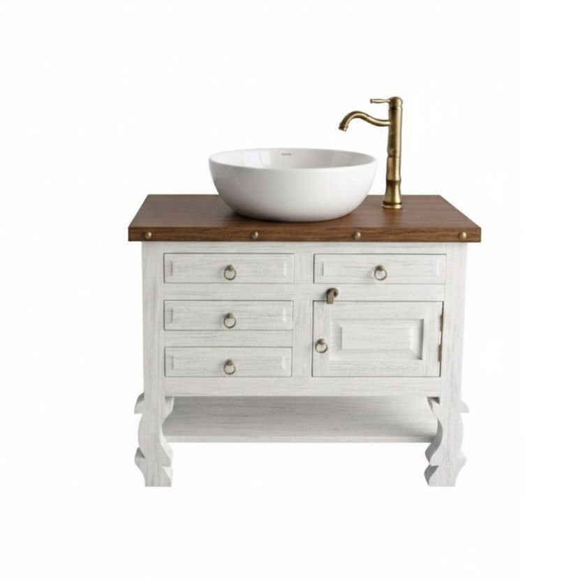 Delano Rustic Yugo Legs Bathroom vanity