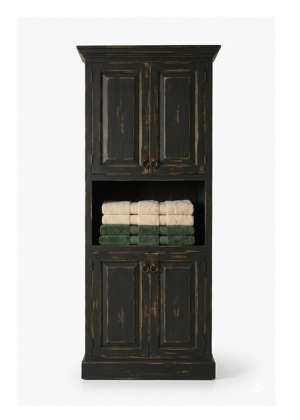 Abbot Rustic Linen Cabinet