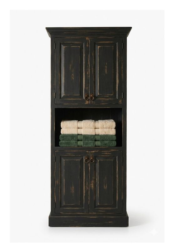 Abbot Rustic Linen Cabinet