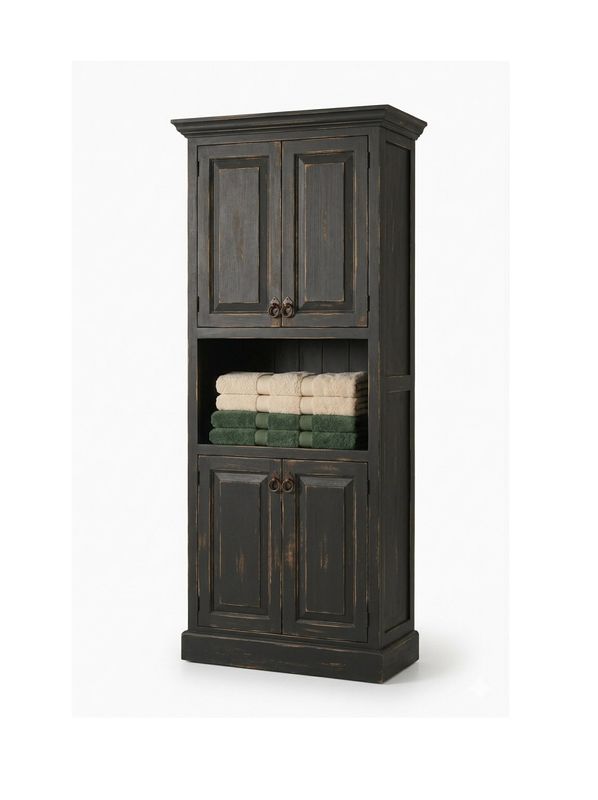 Abbot Rustic Linen Cabinet