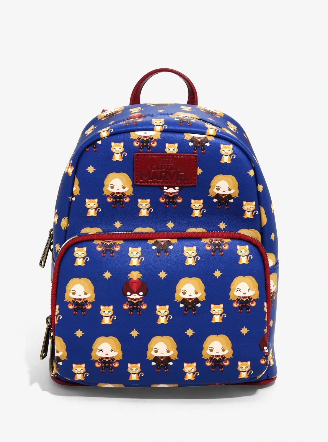 Bolsa Mochila Capitan Marvel Kawaii