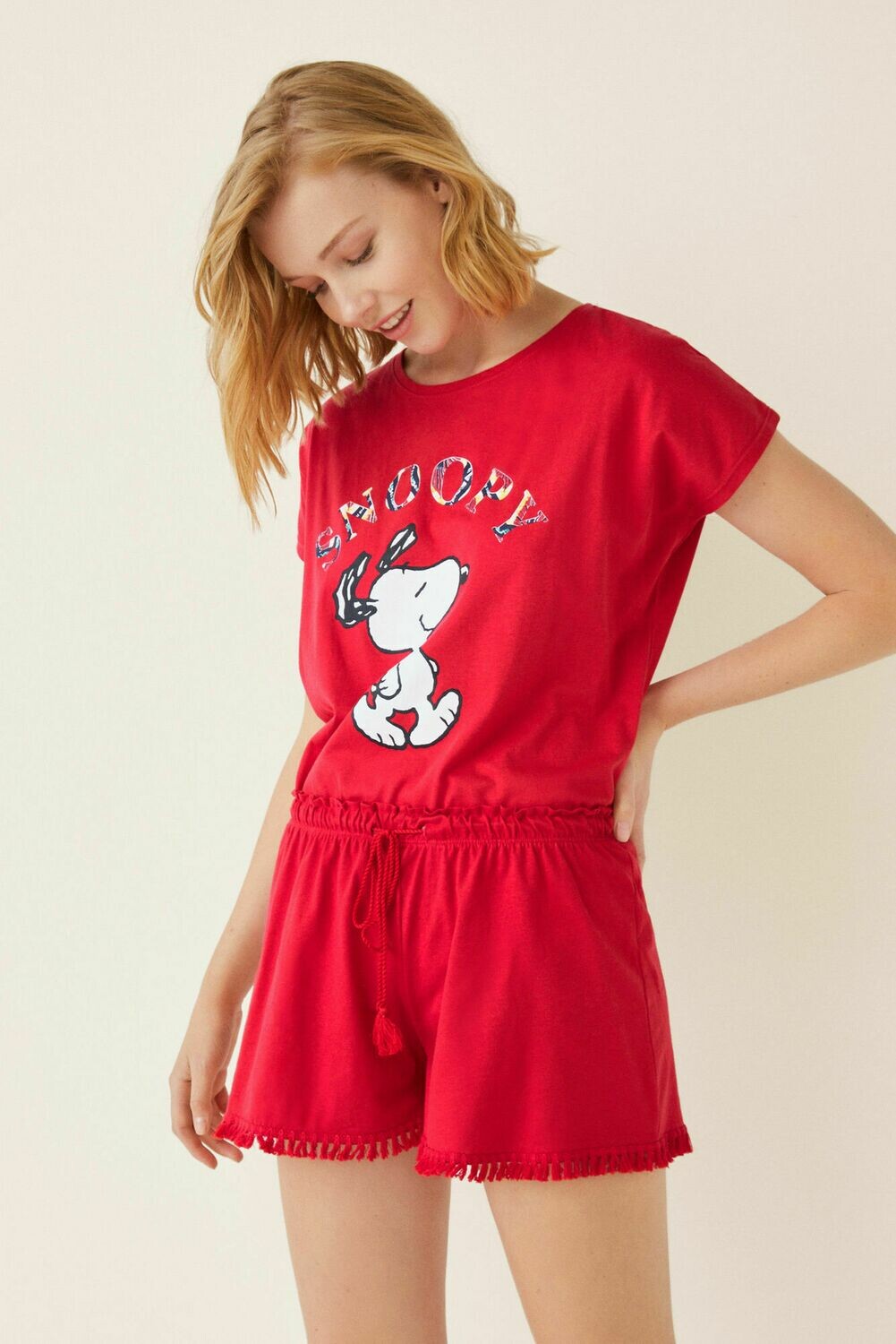 Pijama Snoopy Rojo