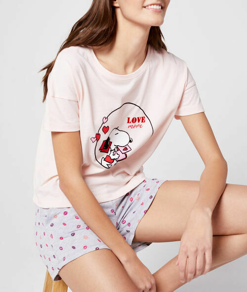 Pijama Snoopy Corazones