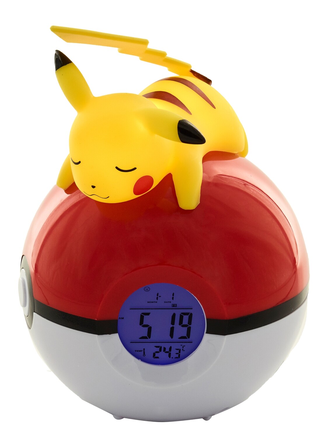 Reloj Alarma Pokebola Pikachu