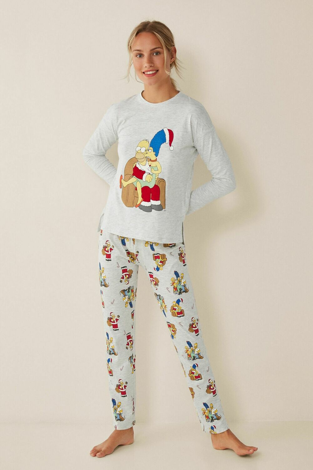 Pants Pijama Simpson M Navidad
