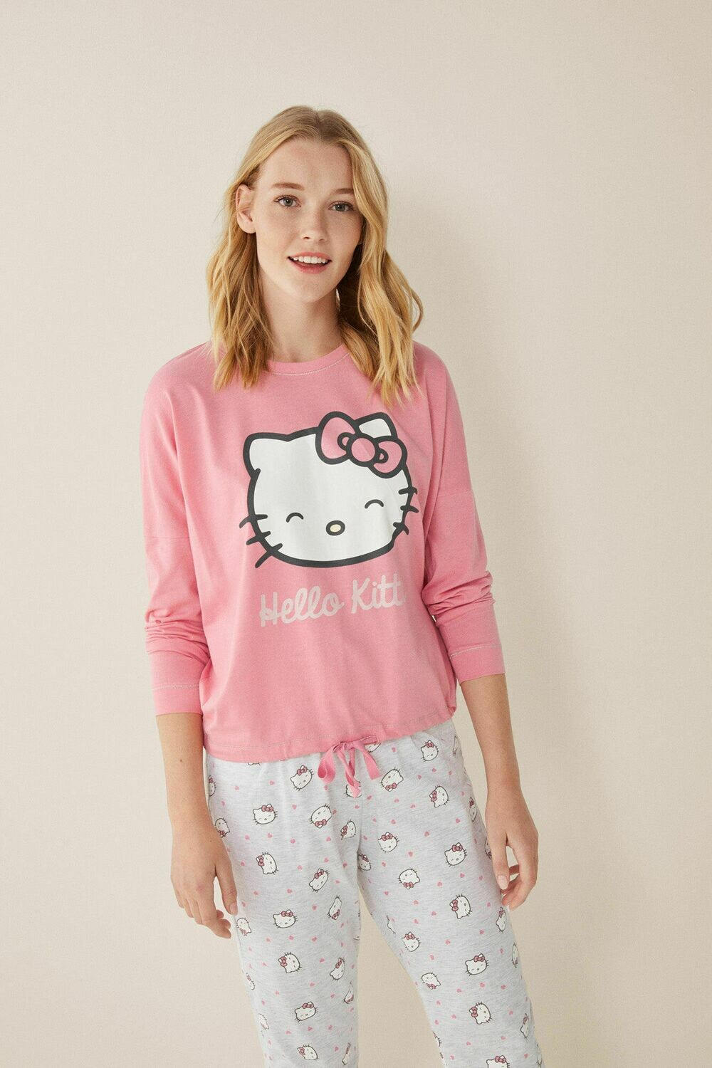 Pants Pijama Rosa Largo Hello Kitty