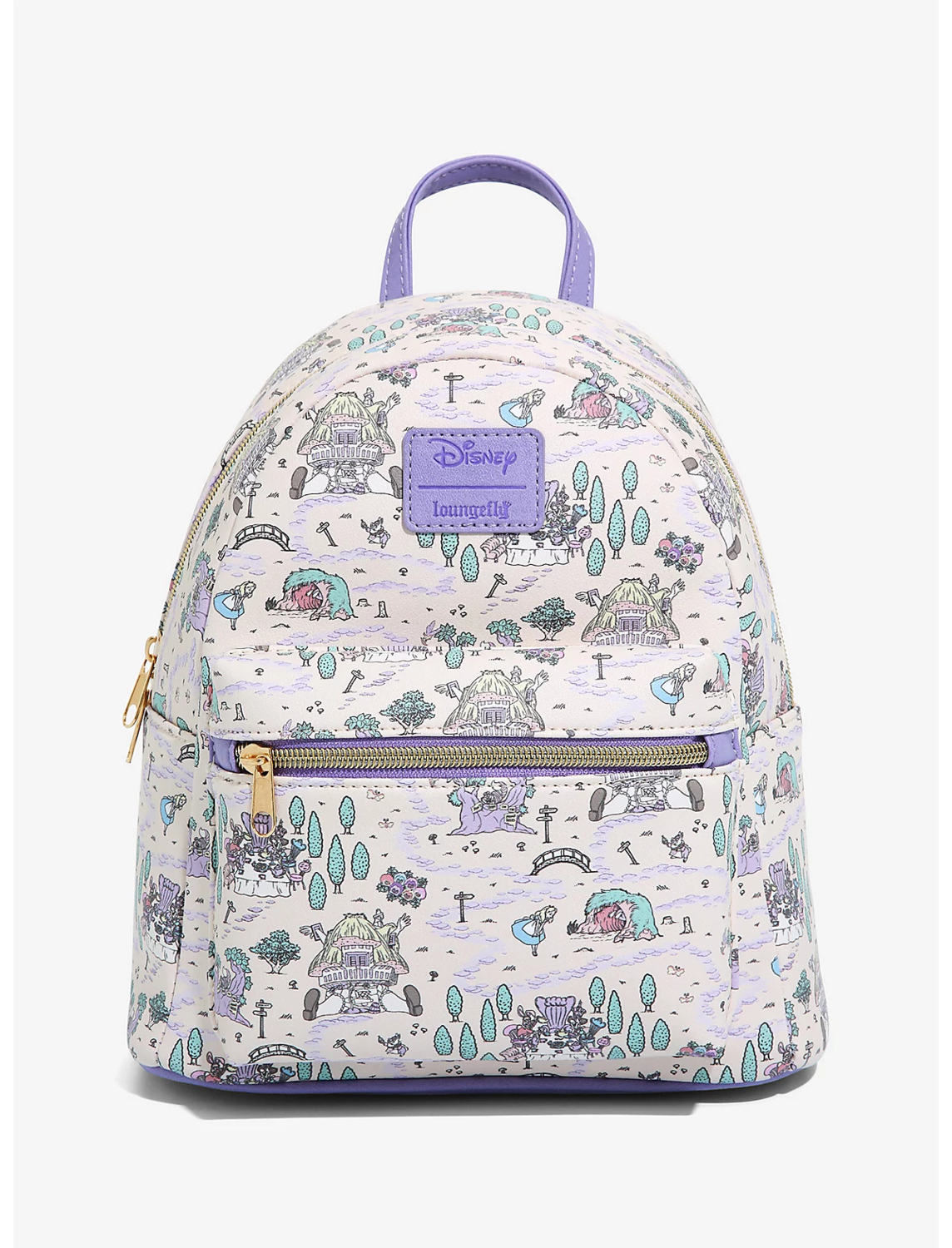 Bolsa Mochila Alicia Mapa Disney