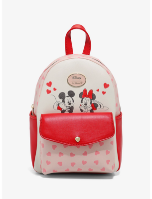 Bolsa Mochila Mickey Minnie Corazones 2021