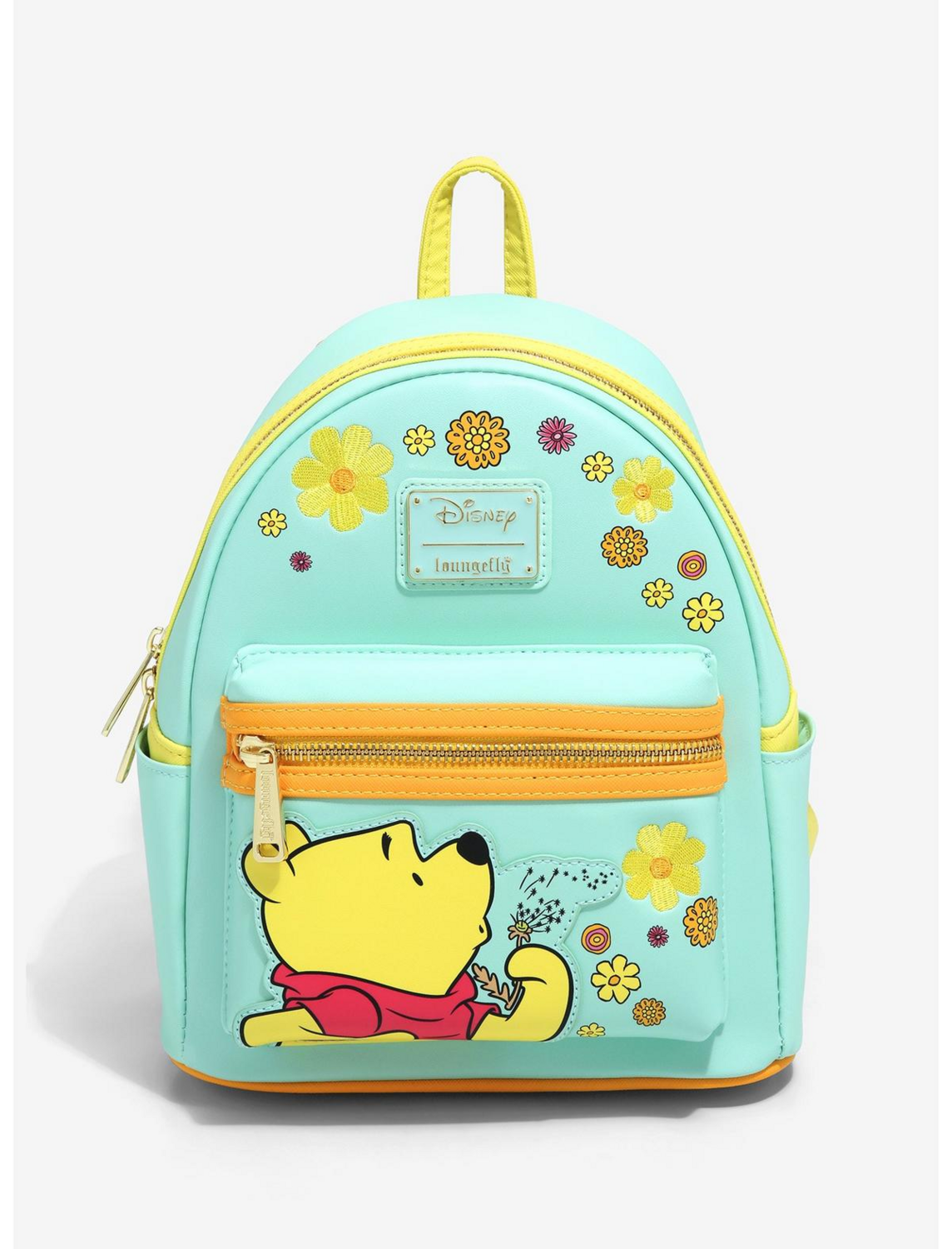 Mochila Winnie Pooh Flores Amarillas