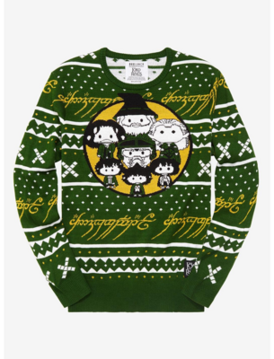 Sueter Navideño El Señor de los Anillos Chibi