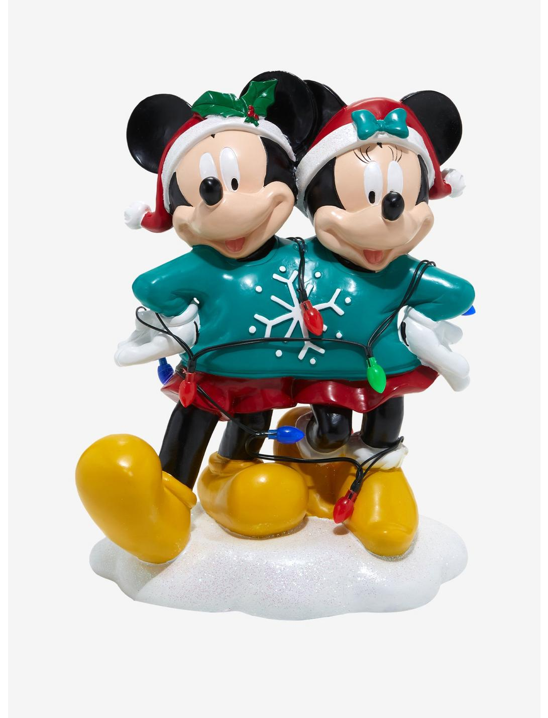 Figura Mickey Minnie Mouse Navidad 2022