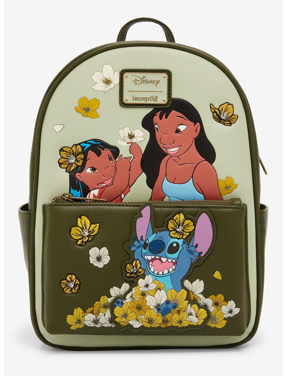 Bolsa Mochila Disney Lilo & Stitch Flores