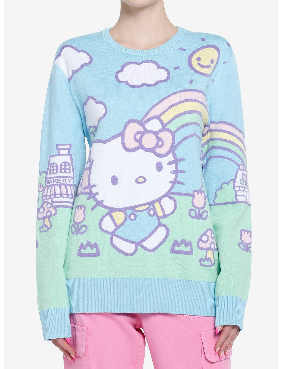 Sueter Hello Kitty Arcoiris