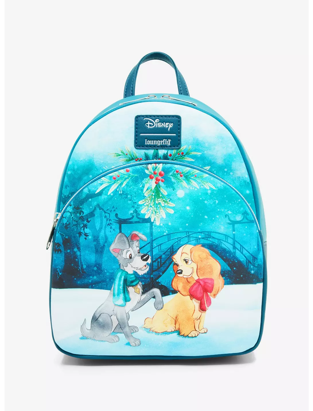 Bolsa Mochila Dama y Vagabundo Navidad