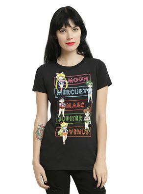 Playera Sailor Moon Negra