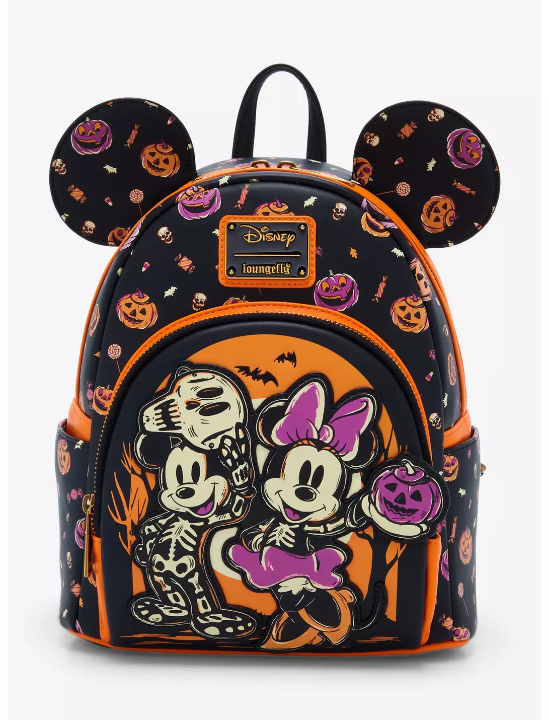 Bolsa Mochila Mickey &amp; Minnie Halloween 2024
