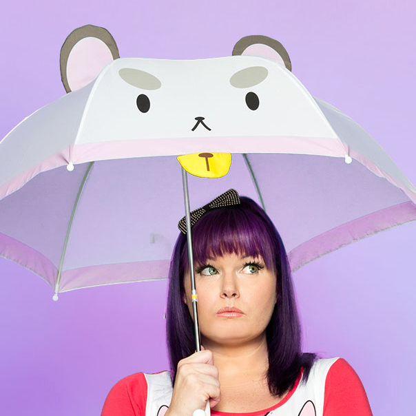 Sombrilla Gatito Kawaii