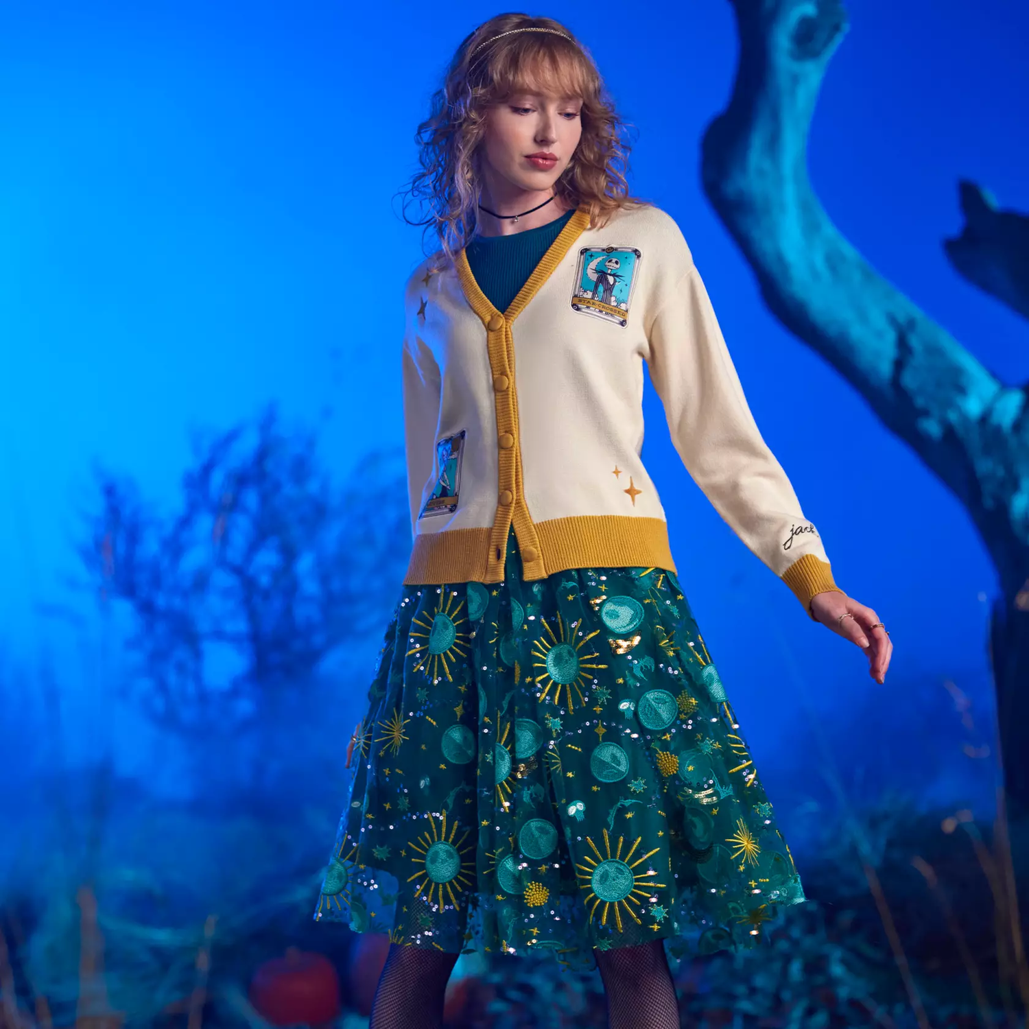 Conjunto Falda Sueter Jack y Sally