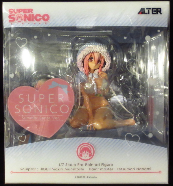 Figura Super Sonico Navideña Azul